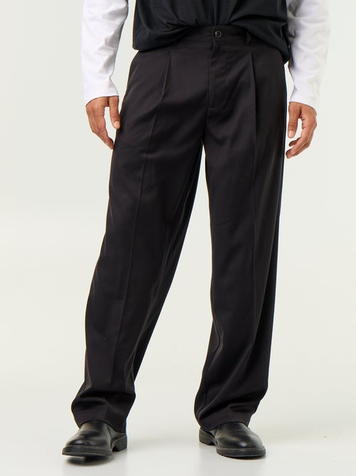 Pantalón ancho liso - Kiabi