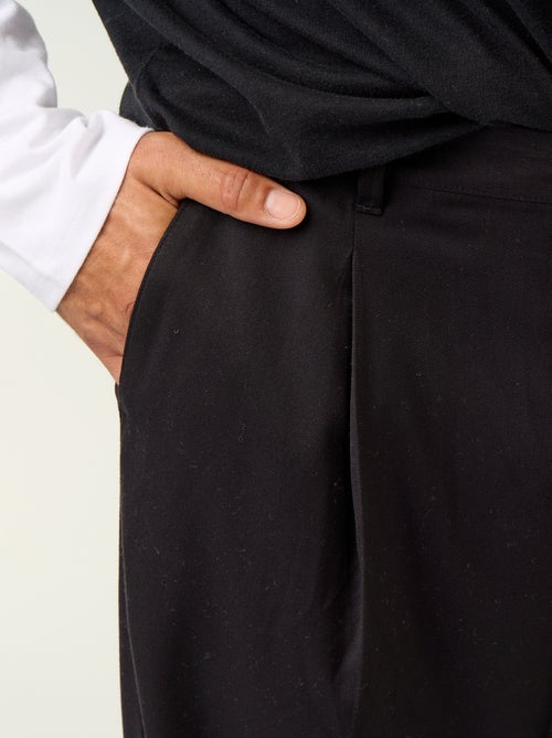 Pantalón ancho liso - Kiabi