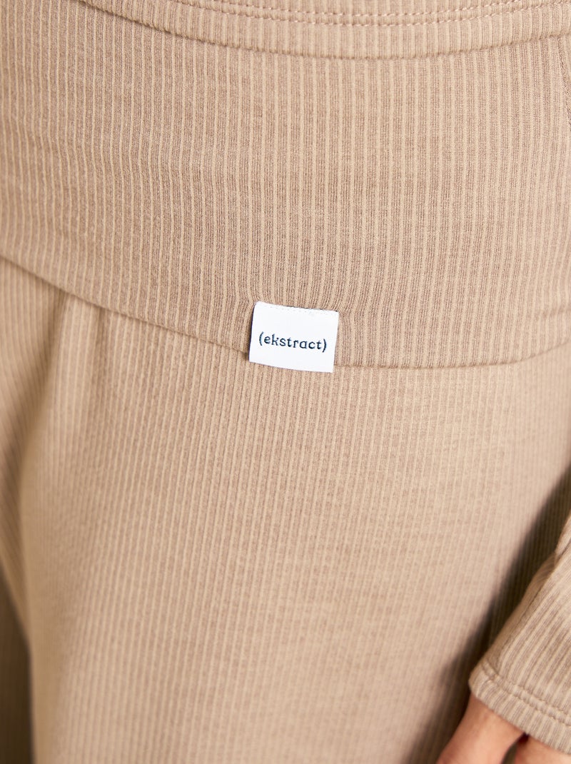 Pantalón ancho multideporte - (ekstract) Beige - Kiabi