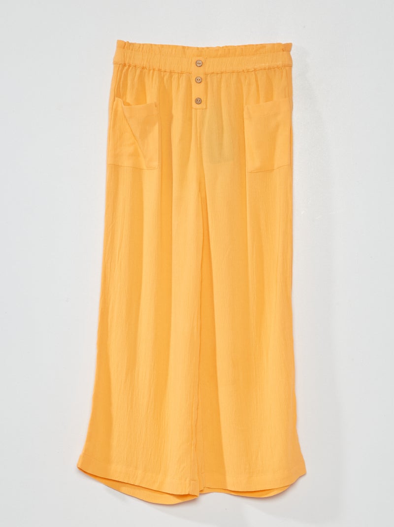 Pantalón ancho NARANJA - Kiabi