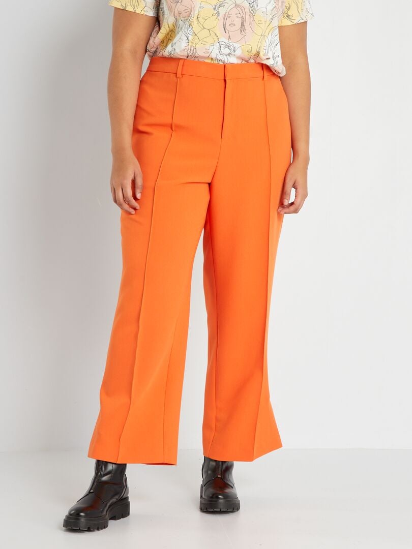 Pantalón ancho naranja - Kiabi