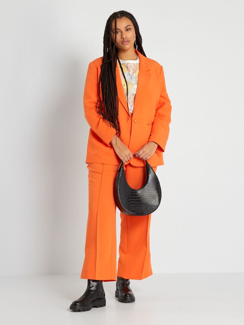 Pantalón ancho naranja - Kiabi