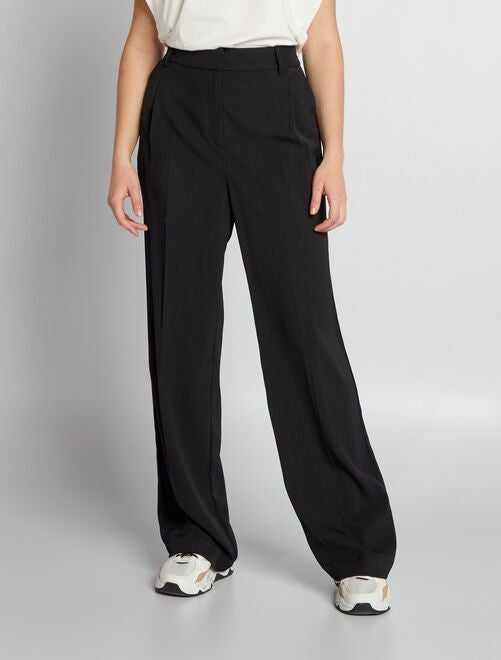 Pantalón ancho con cintura elástica - BEIGE - Kiabi - 27.00€