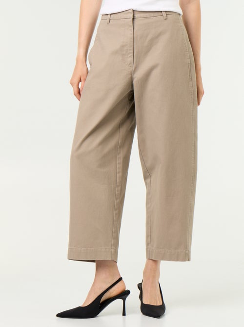 Pantalón ancho tipo barrel - Kiabi