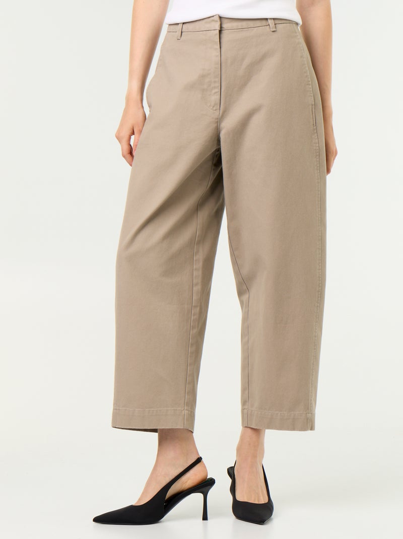 Pantalón ancho tipo barrel Topo - Kiabi