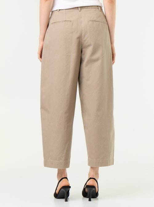 Pantalón ancho tipo barrel - Kiabi