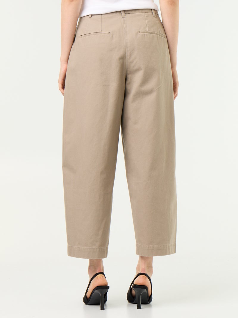 Pantalón ancho tipo barrel Topo - Kiabi