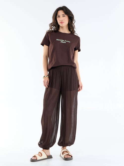 Pantalón ancho tipo globo - Kiabi