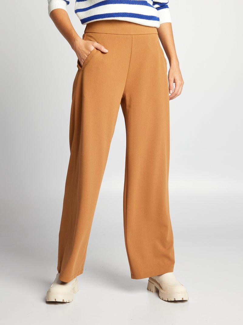 Pantalón ancho vaporoso 'JDY' MARRON - Kiabi
