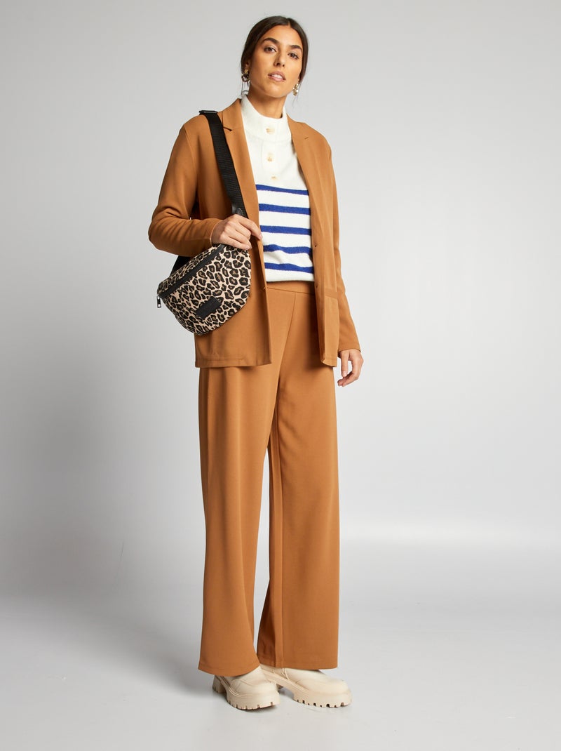 Pantalón ancho vaporoso 'JDY' MARRON - Kiabi
