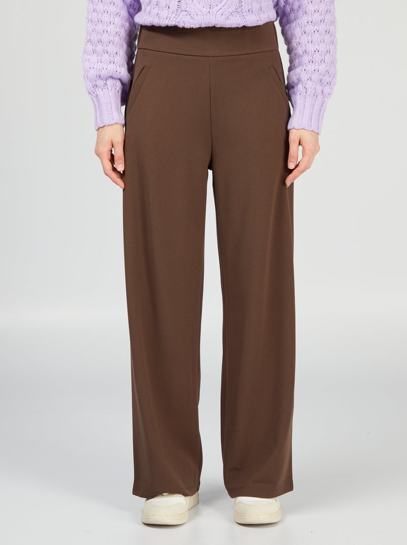 Pantalón ancho vaporoso 'JDY' MARRON - Kiabi
