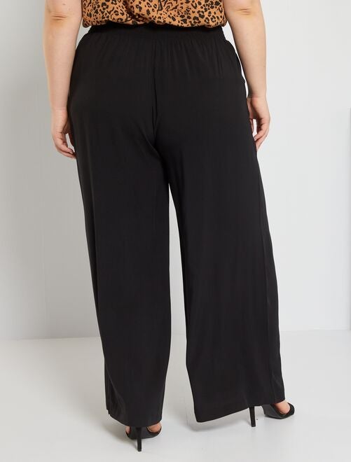 Pantalón ancho vaporoso - negro - Kiabi - 20.00€