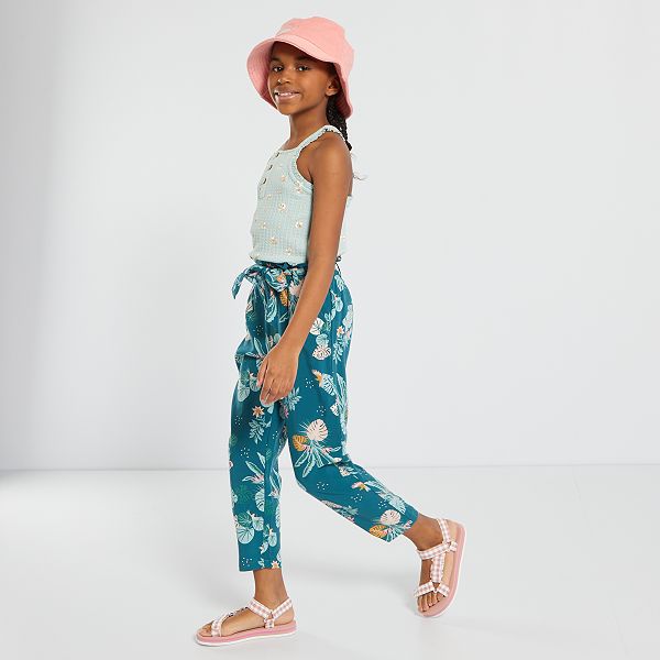 Pantalon Ancho Niña | Shop www.jardimartimoniz.pt