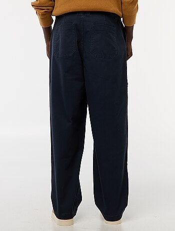 Pantalón ancho / wide leg liso de sarga