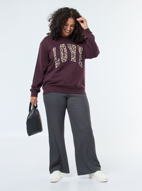 Pantalón ancho / wide leg plisado - Kiabi