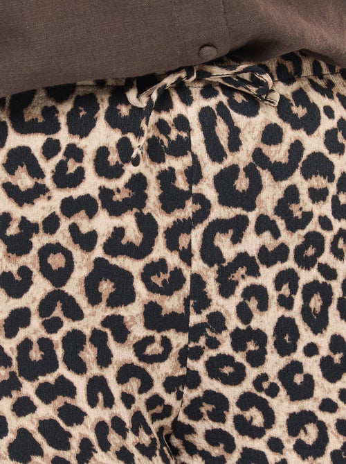 Pantalón ancho / wide leg plisado - Kiabi