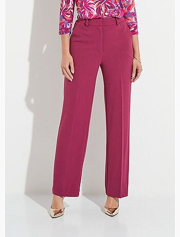 Pantalón ancho y fluido en punto elástico liso - Afibel