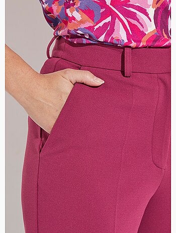Pantalón ancho y fluido en punto elástico liso - Afibel