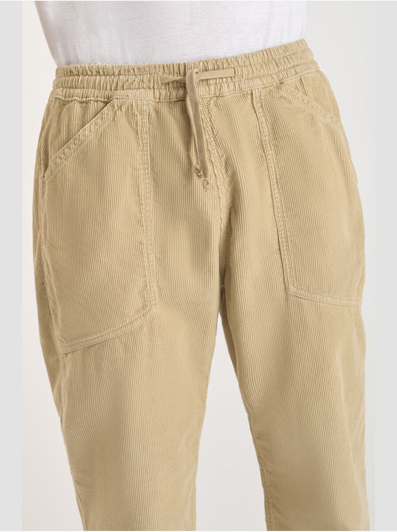 Pantalón ancho y holgado MILAK Beige - Kiabi