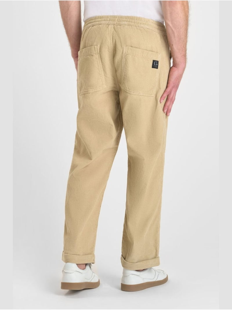 Pantalón ancho y holgado MILAK Beige - Kiabi