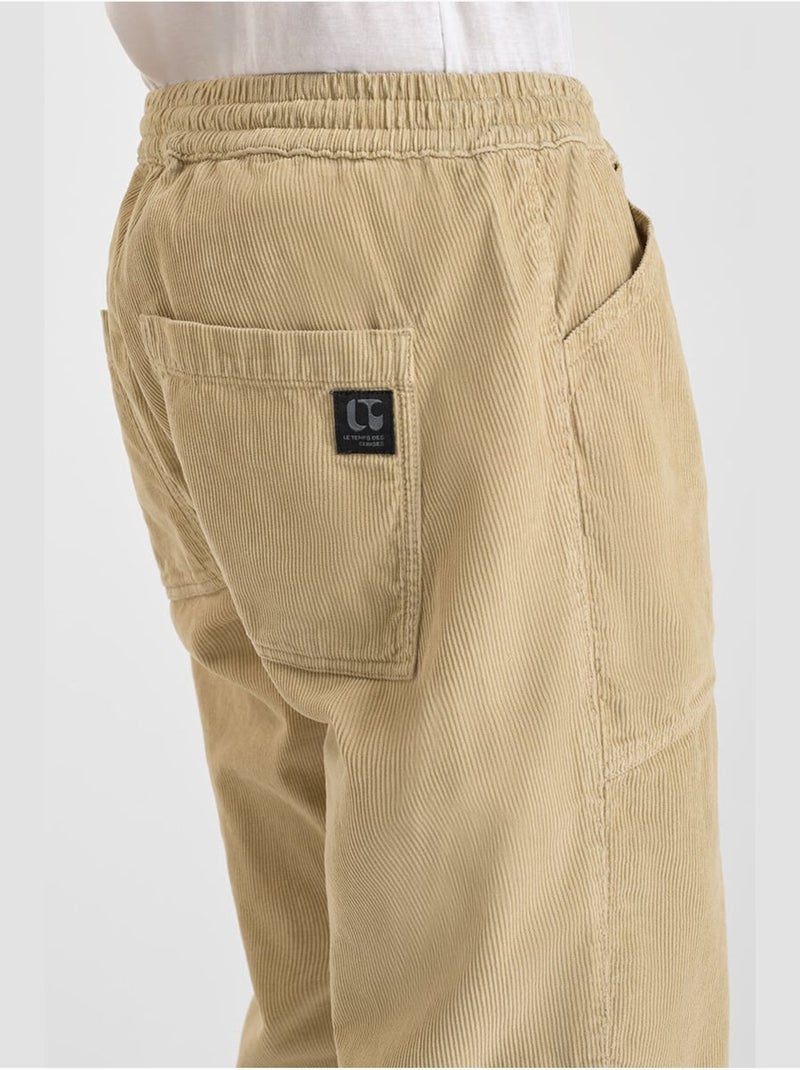 Pantalón ancho y holgado MILAK Beige - Kiabi