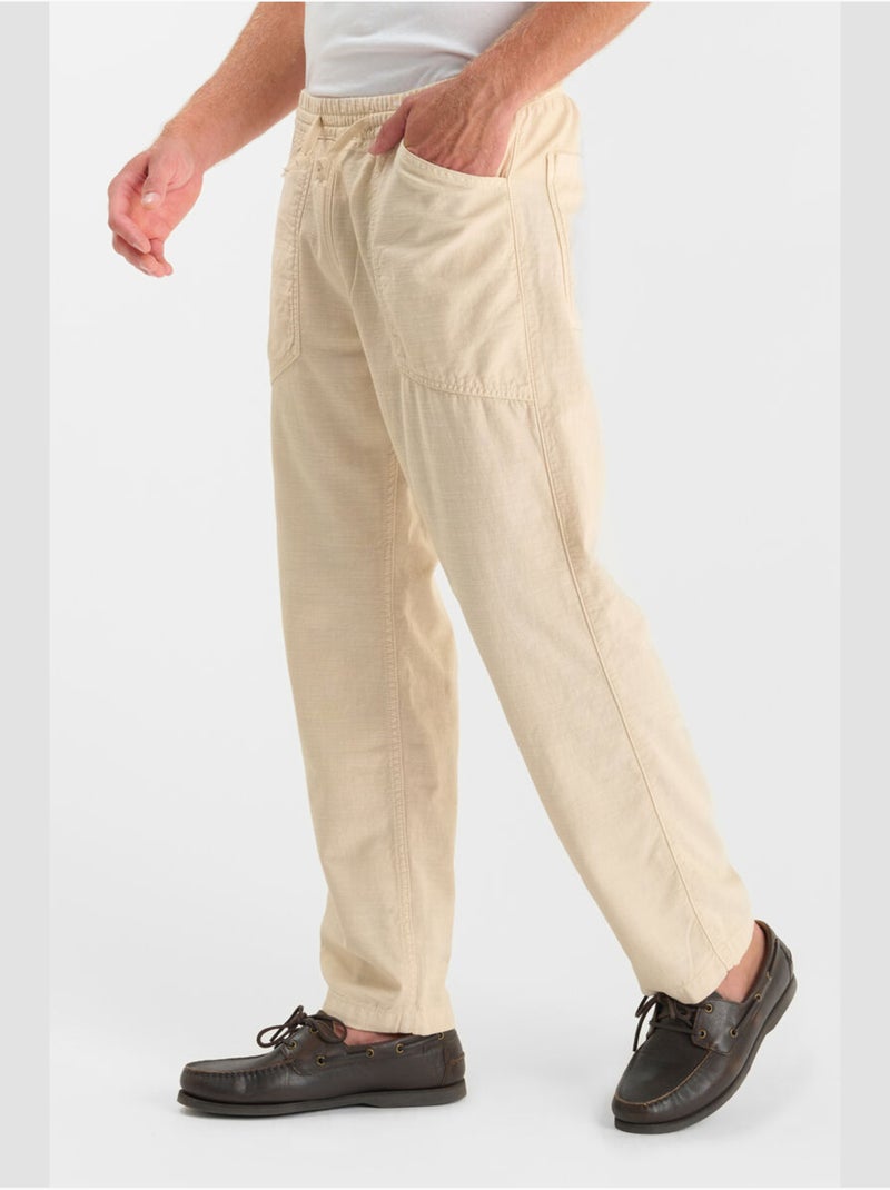 Pantalón ancho y holgado MILAK Beige - Kiabi