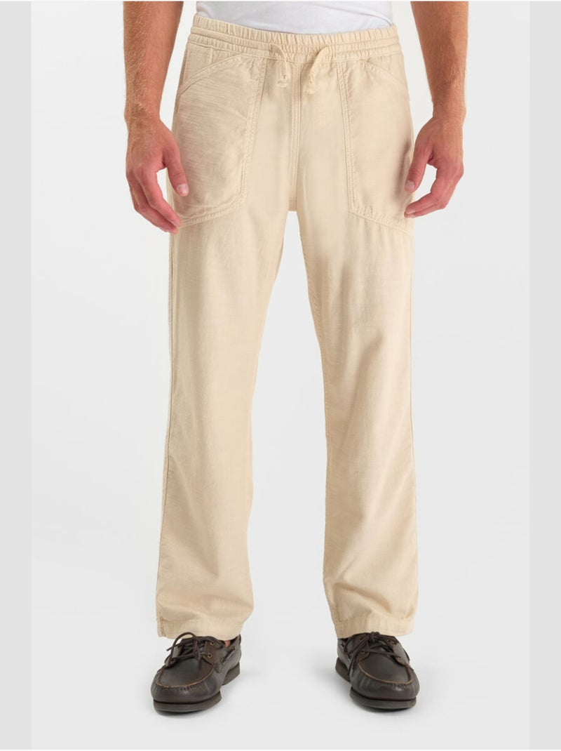Pantalón ancho y holgado MILAK Beige - Kiabi