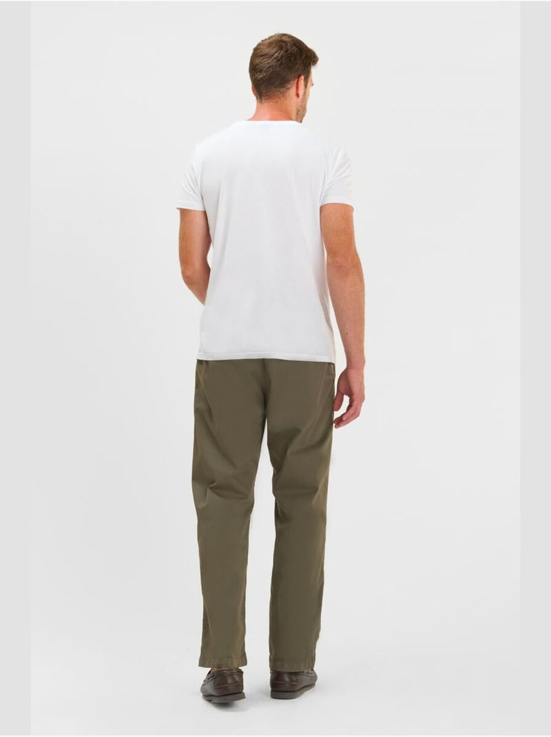 Pantalón ancho y holgado MILAK Caqui - Kiabi