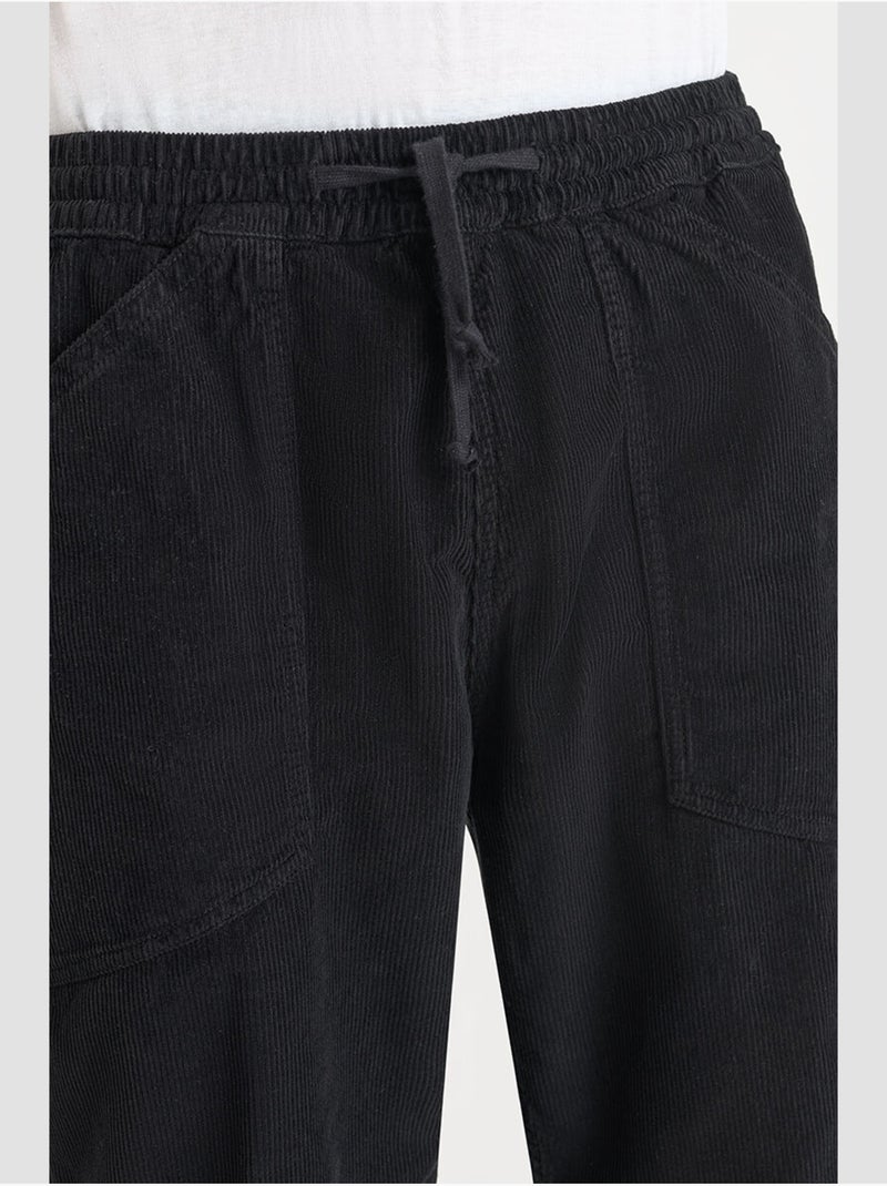 Pantalón ancho y holgado MILAK Negro - Kiabi