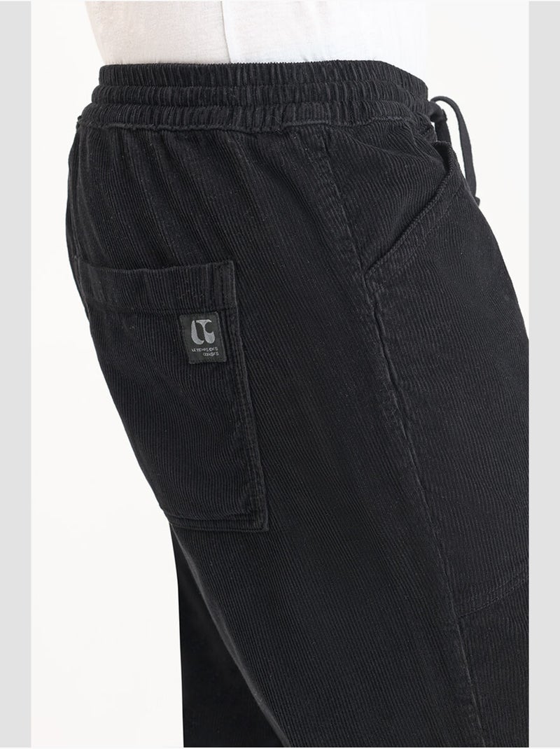 Pantalón ancho y holgado MILAK Negro - Kiabi