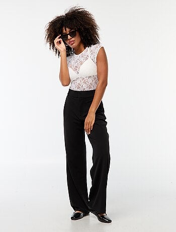 Pantalón ancho y vaporoso con cremallera 'JDY'