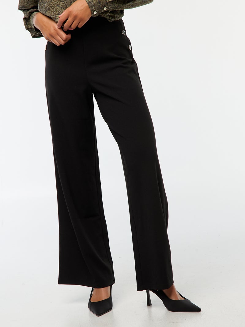 Pantalón ancho y vaporoso 'JDY' Negro - Kiabi