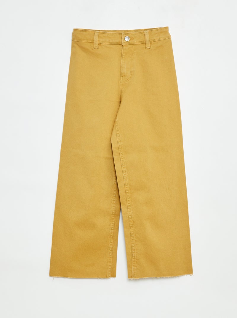 Pantalón ancho/wide leg Amarillo - Kiabi