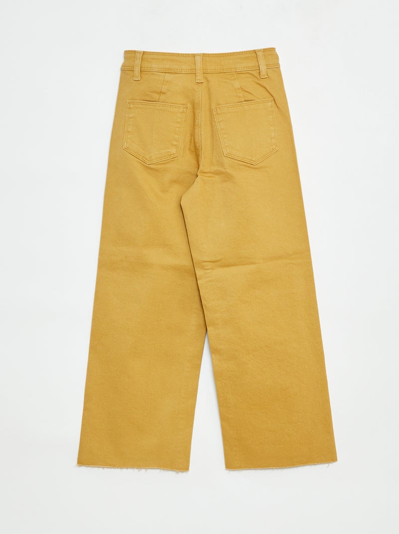Pantalón ancho/wide leg Amarillo - Kiabi