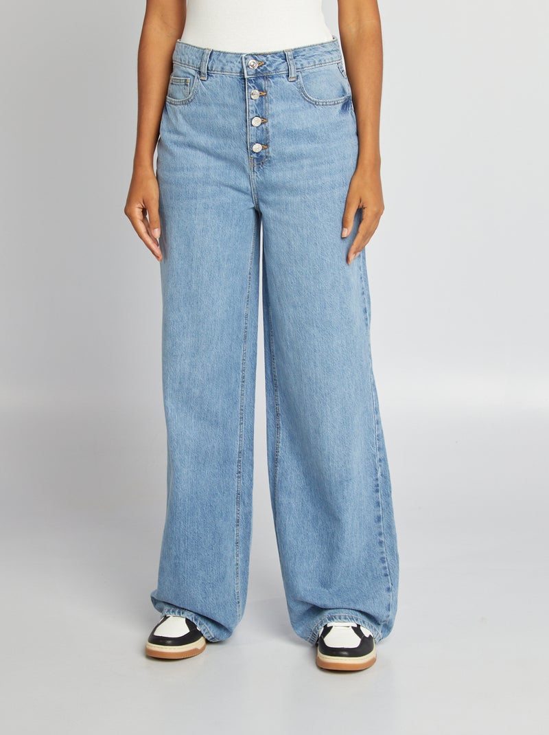 Pantalón ancho/wide leg AZUL - Kiabi