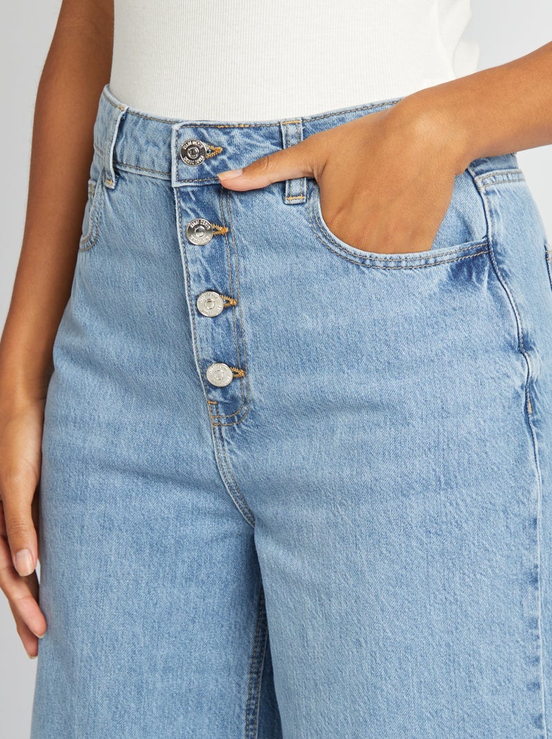 Pantalón ancho/wide leg AZUL - Kiabi