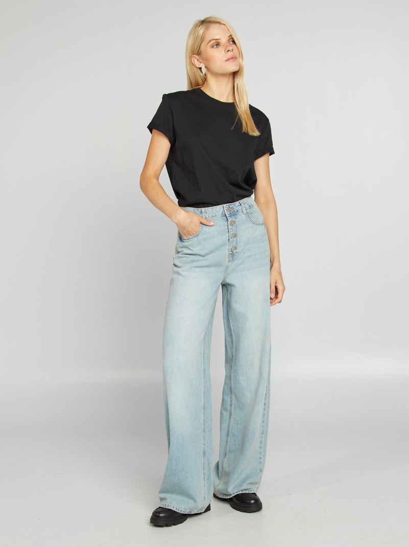 Pantalón ancho/wide leg AZUL - Kiabi