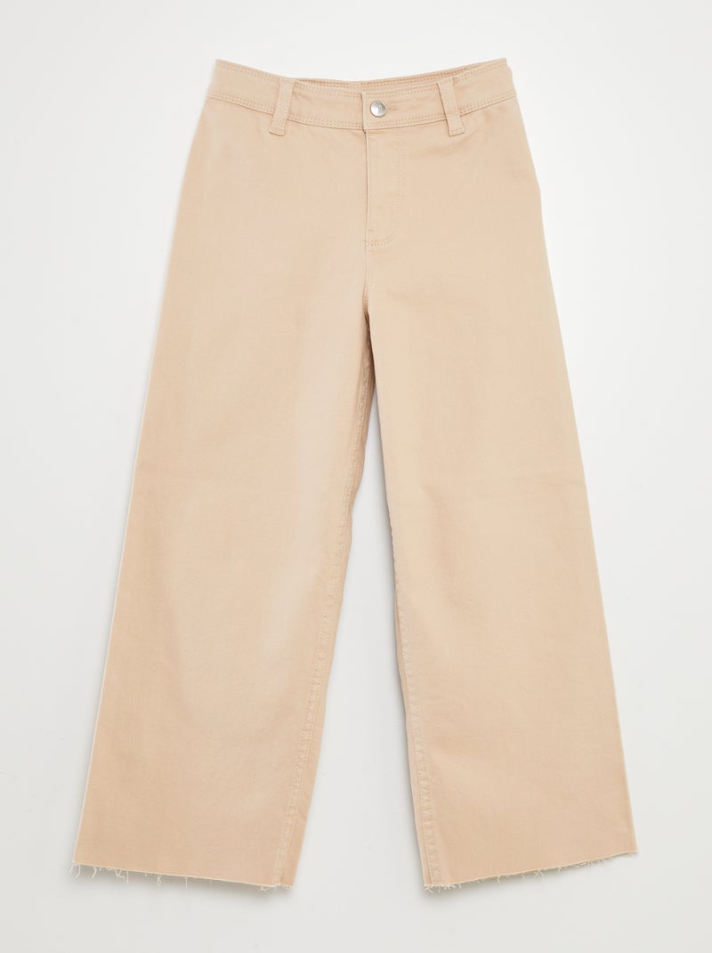 Pantalón ancho/wide leg BEIGE - Kiabi