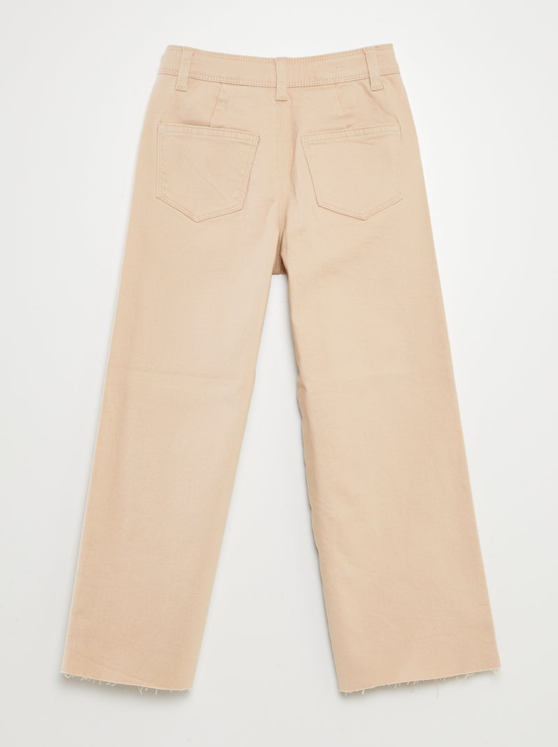 Pantalón ancho/wide leg BEIGE - Kiabi