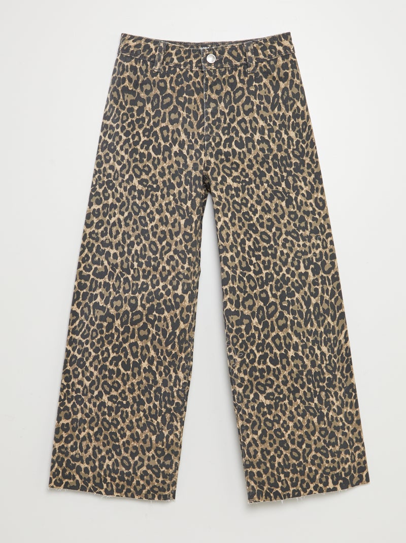 Pantalón ancho/wide leg BEIGE - Kiabi