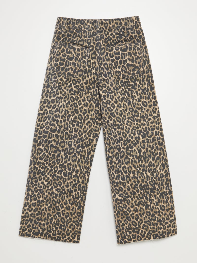 Pantalón ancho/wide leg BEIGE - Kiabi