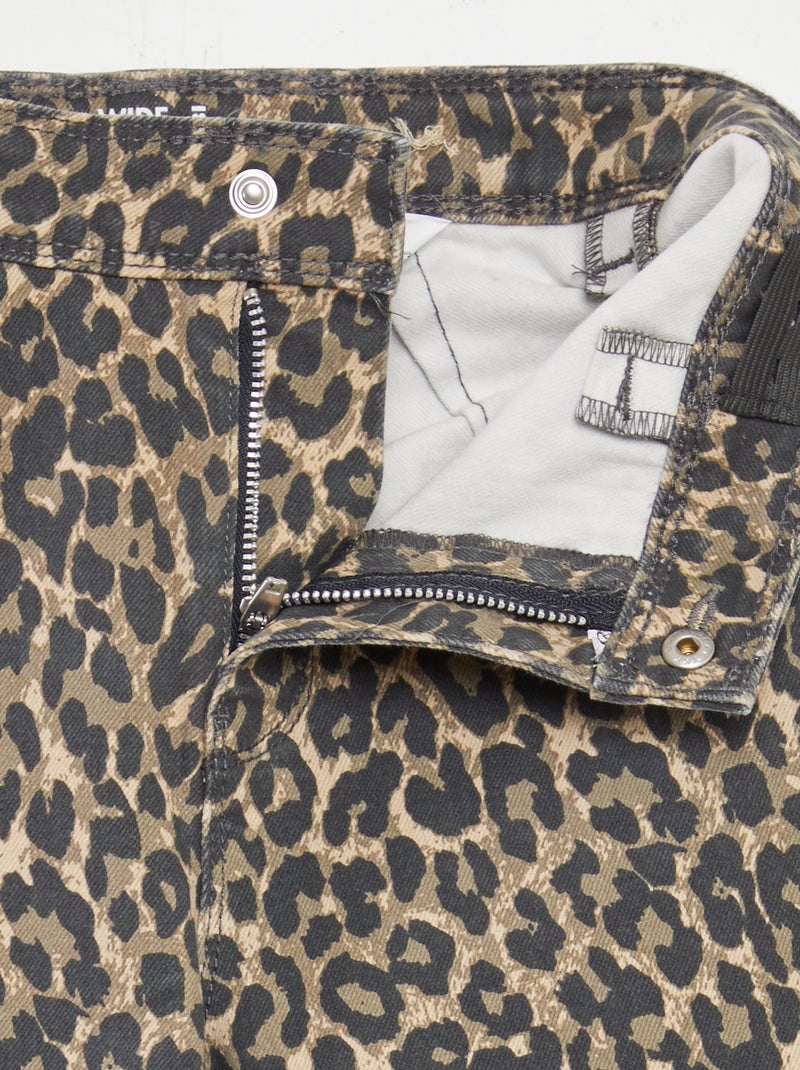 Pantalón ancho/wide leg BEIGE - Kiabi