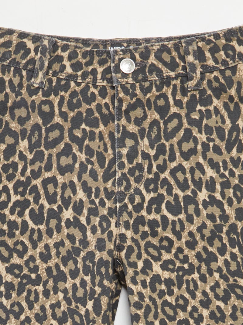 Pantalón ancho/wide leg BEIGE - Kiabi