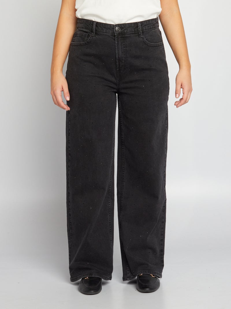 Pantalón ancho/wide leg NEGRO - Kiabi