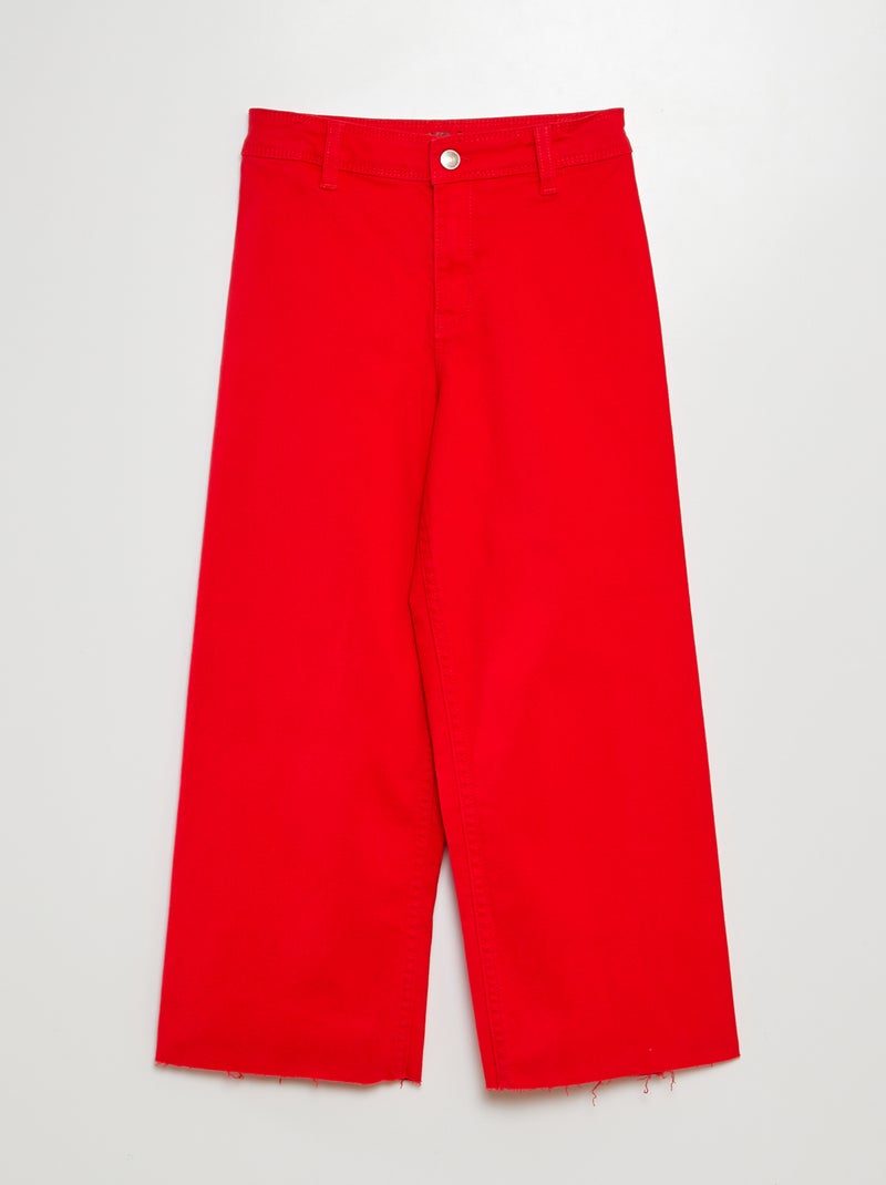 Pantalón ancho/wide leg ROJO - Kiabi