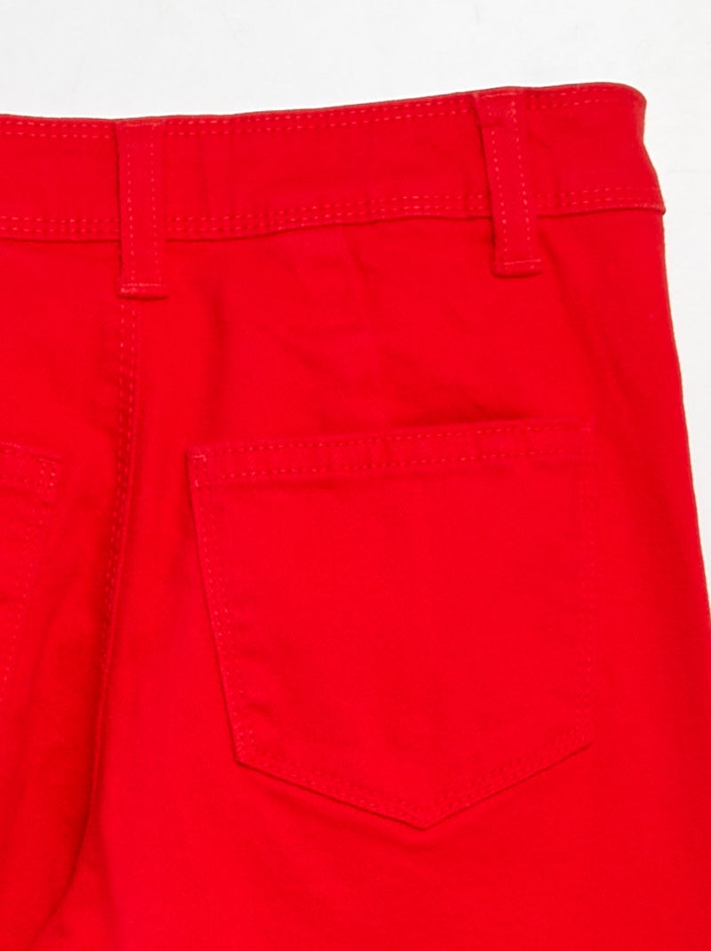 Pantalón ancho/wide leg ROJO - Kiabi