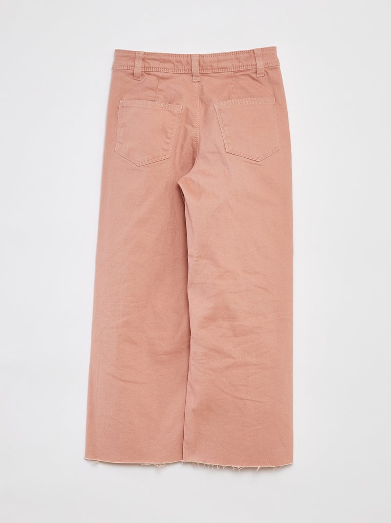 Pantalón ancho/wide leg rosa - Kiabi