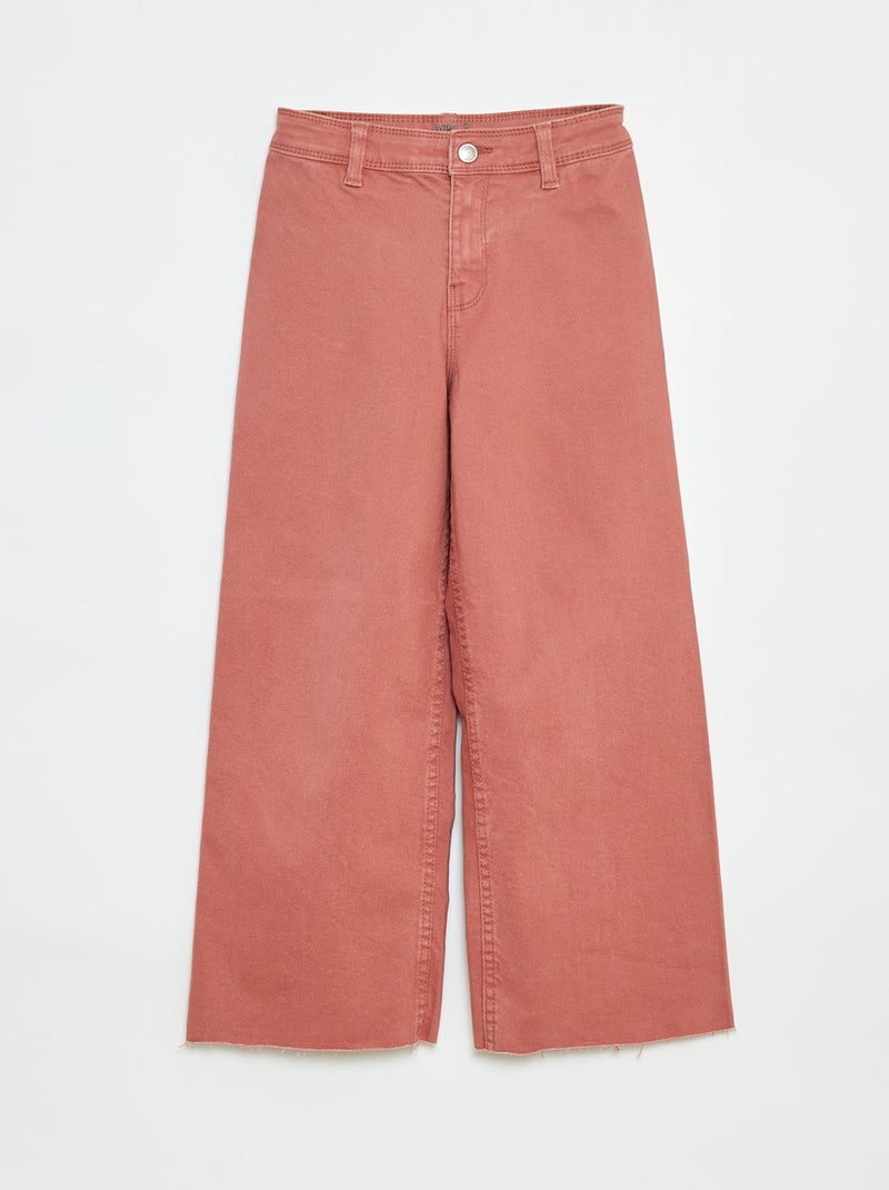 Pantalón ancho/wide leg Rosa - Kiabi