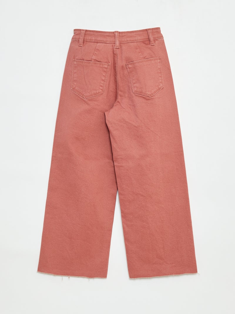 Pantalón ancho/wide leg Rosa - Kiabi