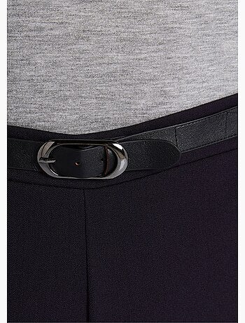 Pantalón antiarrugas con cintura semielástica. - Afibel